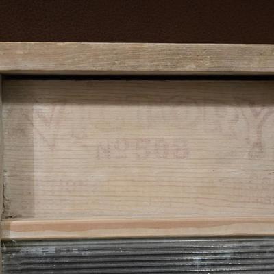 Vintage Wood & Glass Victory No. 508 Wash Board