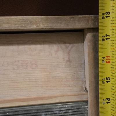 Vintage Wood & Glass Victory No. 508 Wash Board