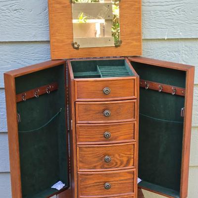 Wood Jewelry Chest