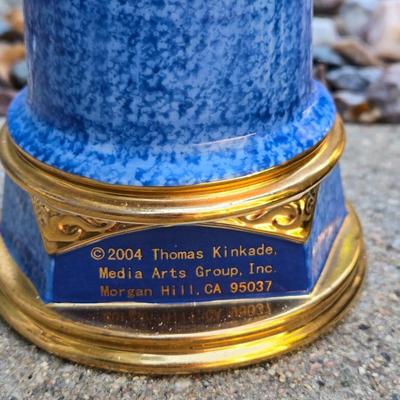 Wood Lighthouse Deco and Thomas Kinkade Lamp
