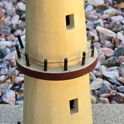 Wood Lighthouse Deco and Thomas Kinkade Lamp