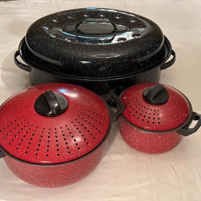 Enamel pots