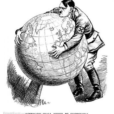 World War 2 Nazi Cartoon Art Print