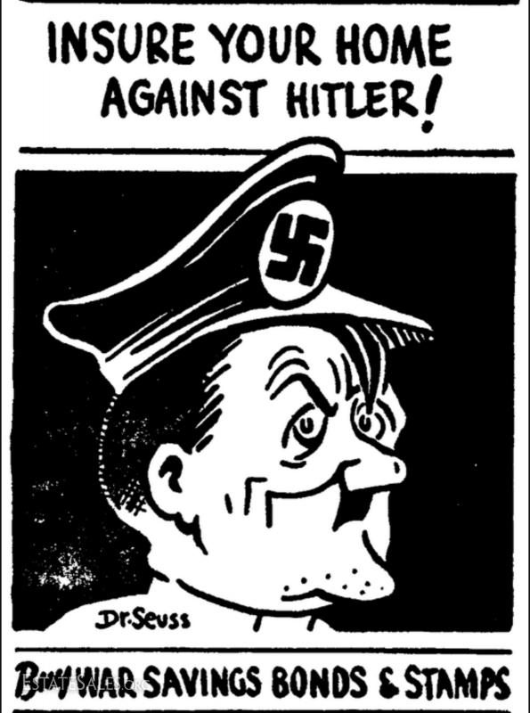 World War 2 Cartoon Art Print 