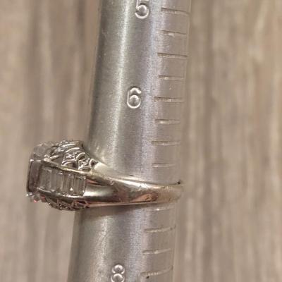Sterling and Cubic Zirconia Ring