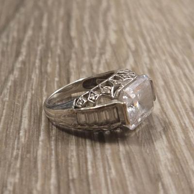 Sterling and Cubic Zirconia Ring