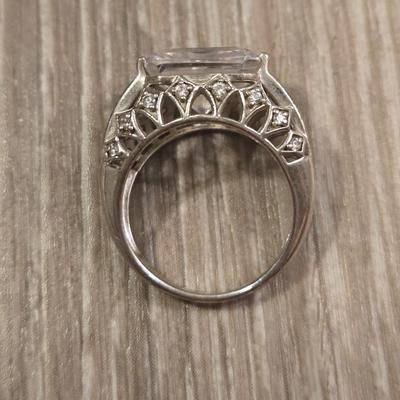 Sterling and Cubic Zirconia Ring