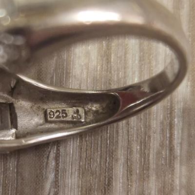 Sterling and Cubic Zirconia Ring