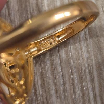 Gold over Sterling Ring