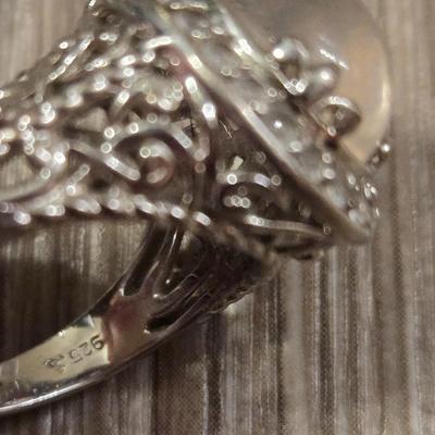 Sterling and Moonstone Ring