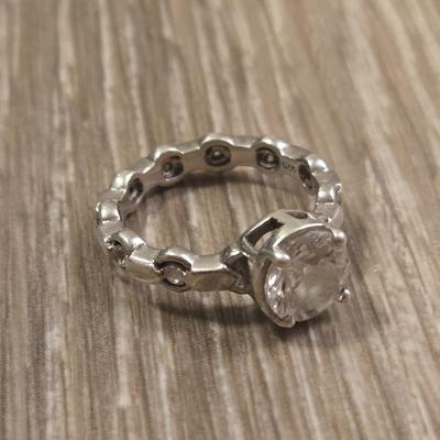 Sterling and Cubic Zirconia Ring