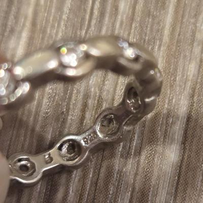 Sterling and Cubic Zirconia Ring
