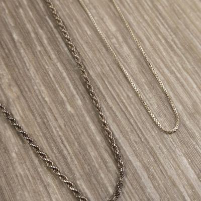 (2) Sterling Silver Necklaces