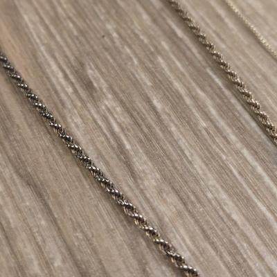 (2) Sterling Silver Necklaces