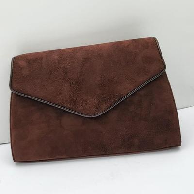 Vintage Brown Leather Suede Bags France, Frenchy of California