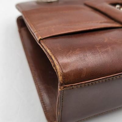 Vintage Brown Leather Suede Bags France, Frenchy of California