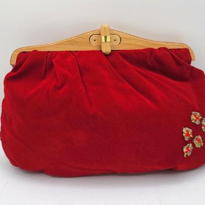 Wood Frame Vintage Bag Duo