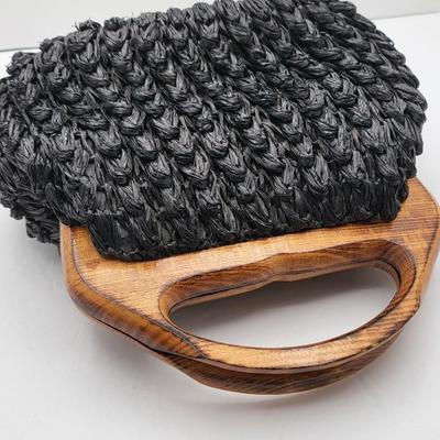 Wood Frame Vintage Bag Duo
