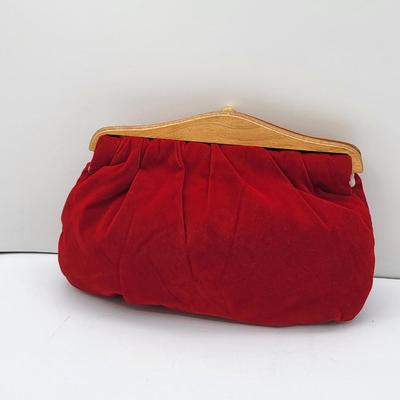 Wood Frame Vintage Bag Duo