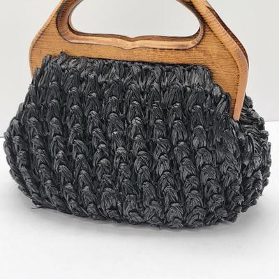 Wood Frame Vintage Bag Duo