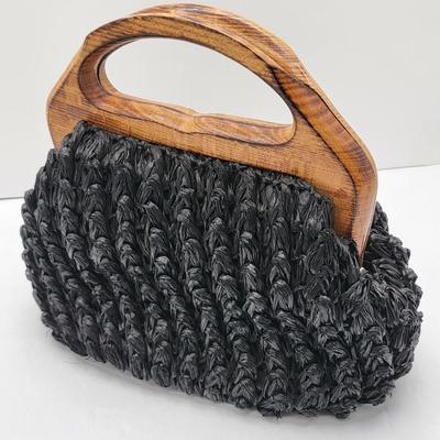 Wood Frame Vintage Bag Duo