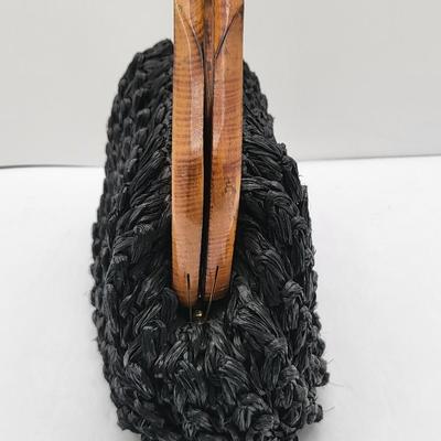 Wood Frame Vintage Bag Duo