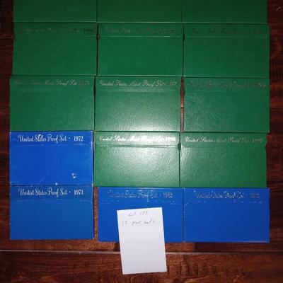 15 proof sets
