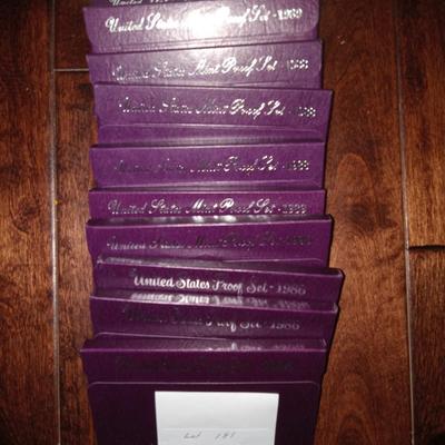 10 proof sets