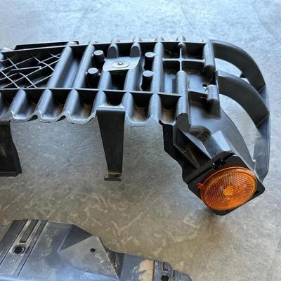 JEEP WRANGLER FENDERS, FRONT GRILL AND REAR SPARE TIRE MOUNT WITH ROTOPAX GAS CONTAINERS