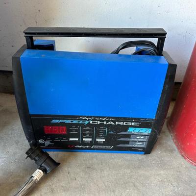 JERRY GAS CAN, SHIP N SHORE SPEED CHARGER, A/C PRO RECHARGE, GARAGEBOSS OIL PAN, FUNNELS AND CAR WASH ITEMS