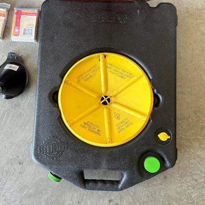 JERRY GAS CAN, SHIP N SHORE SPEED CHARGER, A/C PRO RECHARGE, GARAGEBOSS OIL PAN, FUNNELS AND CAR WASH ITEMS
