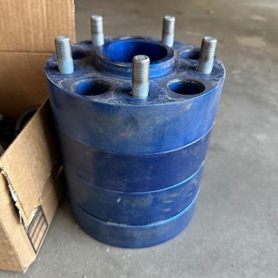 5 LUG WHEEL SPACERS, SOLDER SPOOL REEL AND HARDWARE