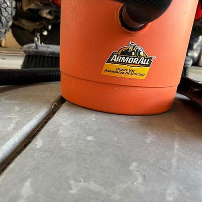 SHOP VAC, SNOW SHOVEL, PUSH BROOM, EXTENSION CORD