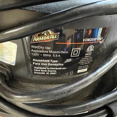 SHOP VAC, SNOW SHOVEL, PUSH BROOM, EXTENSION CORD