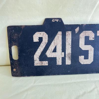 Vintage New York City Subway Train Low-V Destination Bronx Sign