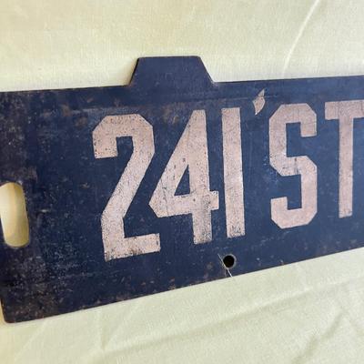 Vintage New York City Subway Train Low-V Destination Bronx Sign