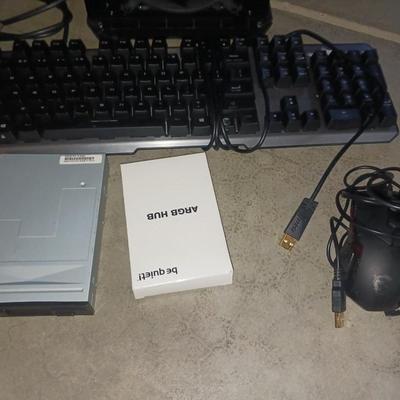 PC TOWER, KEYBOARD & MOUSE