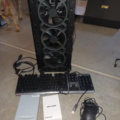 PC TOWER, KEYBOARD & MOUSE