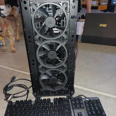 PC TOWER, KEYBOARD & MOUSE
