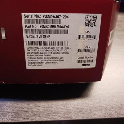 INTEL CORE AND MAXIMUS VIII