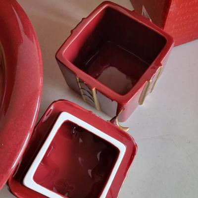 Fitz & Floyd Renaisance Bowl and 2 Boxes
