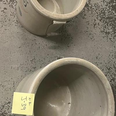 2 crocks 10 and 5 gallon