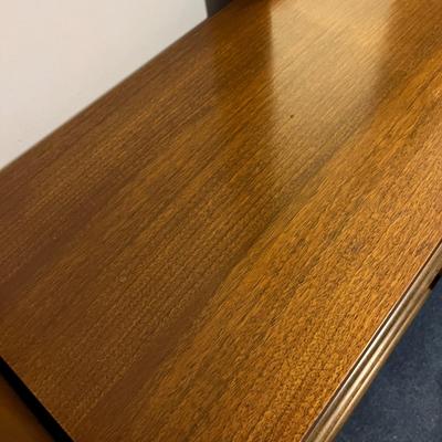 MCM Style Bassett Furniture Long Dresser w Mirror (Part of 5 Pc. Set)