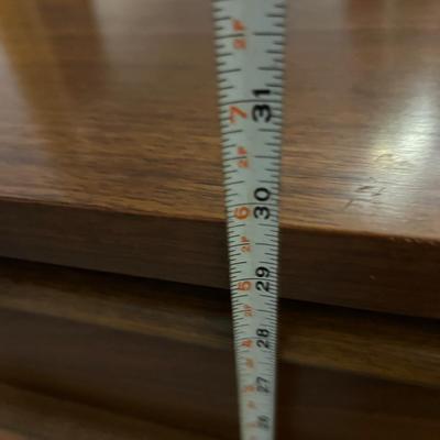 MCM Style Bassett Furniture Long Dresser w Mirror (Part of 5 Pc. Set)