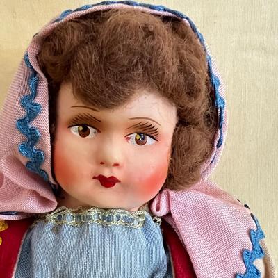 Vintage Pair Folk Dolls
