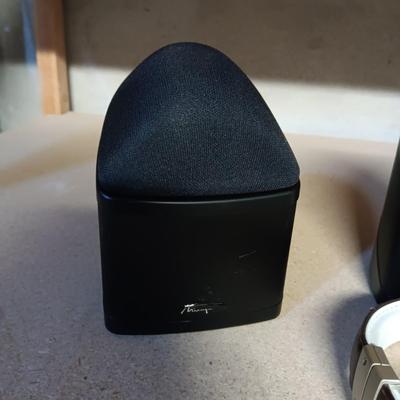 3 MIRAGE SPEAKERS AND POLK HEADPHONES