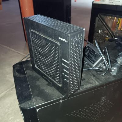 COMPUTER TOWER AND MOTOROLA SURFBOARD