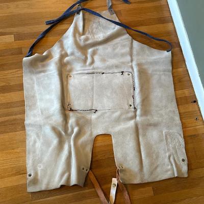 Leather welding apron