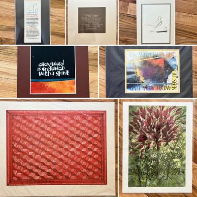 Calligraphy Artwork by Annie Cicale & More (2B-MK)