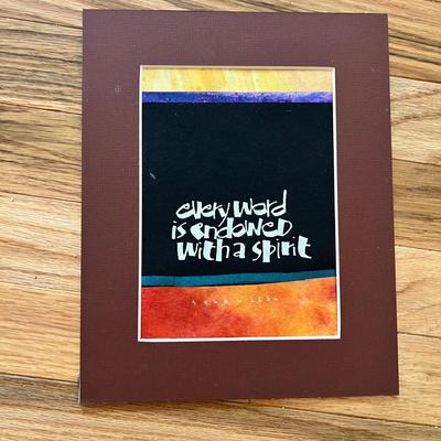 Calligraphy Artwork by Annie Cicale & More (2B-MK)